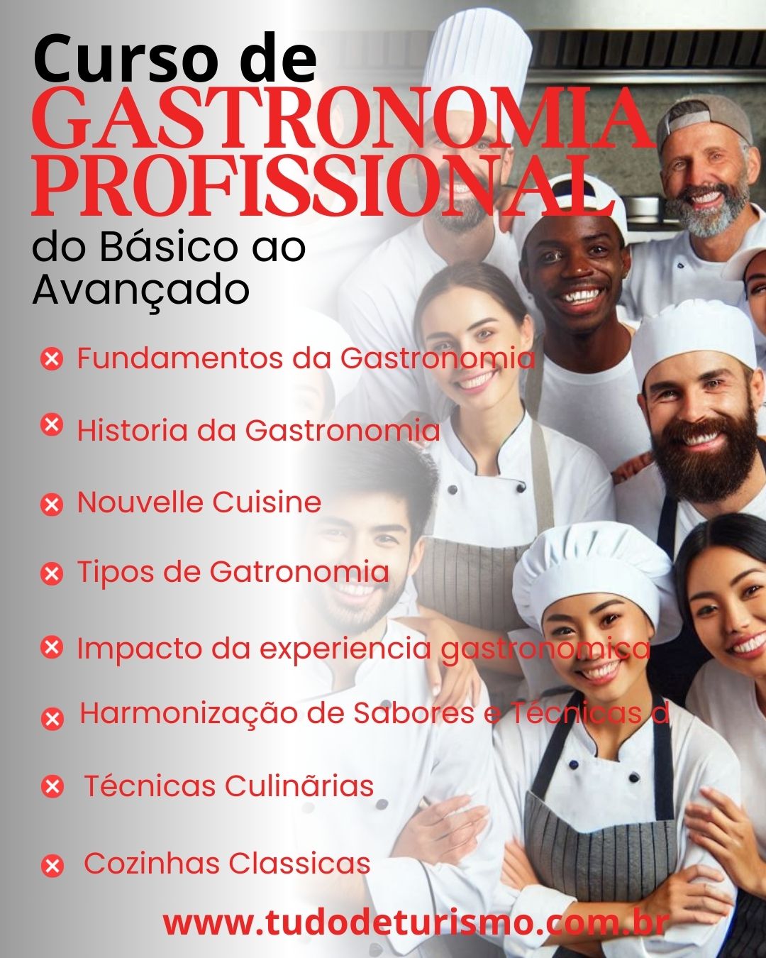 Cursos de Gastronomia :: Tudo de Turismo e Hospitalidade